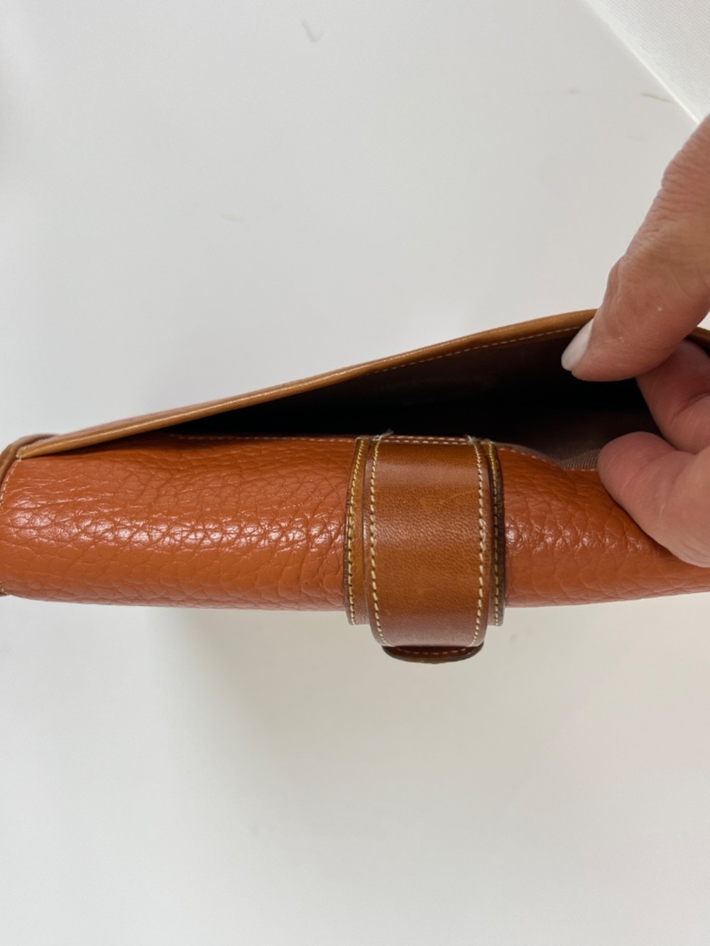 3 Pc Vintage Dooney & Bourke Madison Checkbook Wallet, Cosmetic Bag, Key Holder - Picture 4 of 16